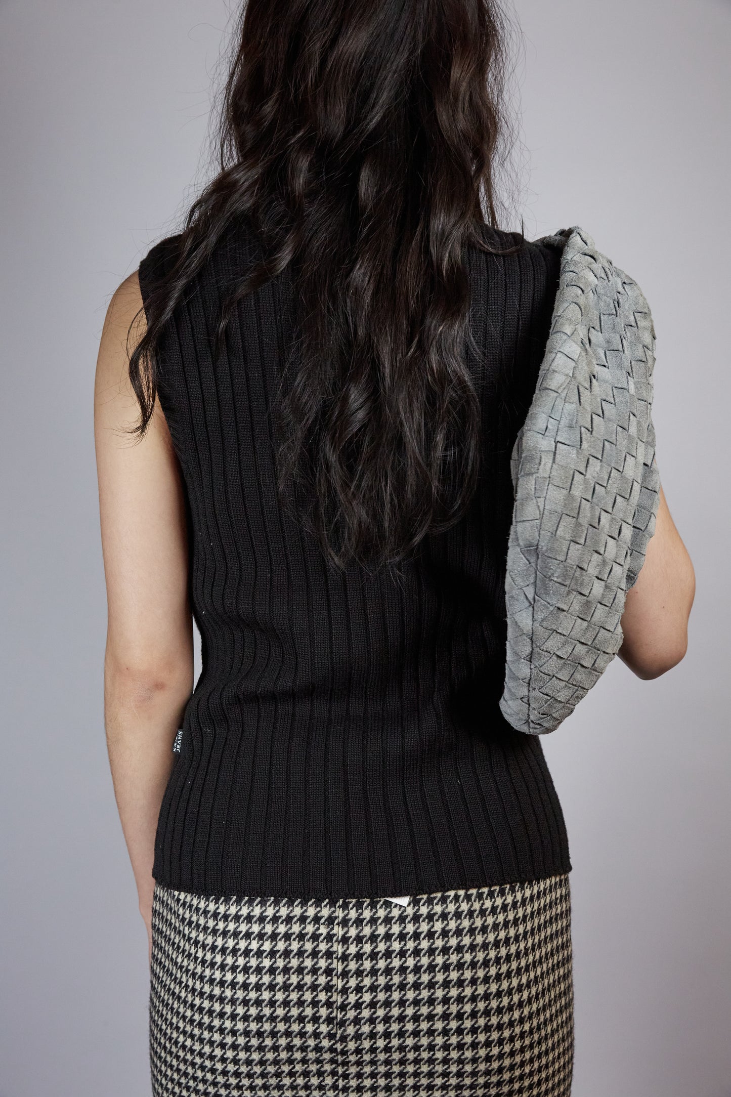 Black sleeveless top