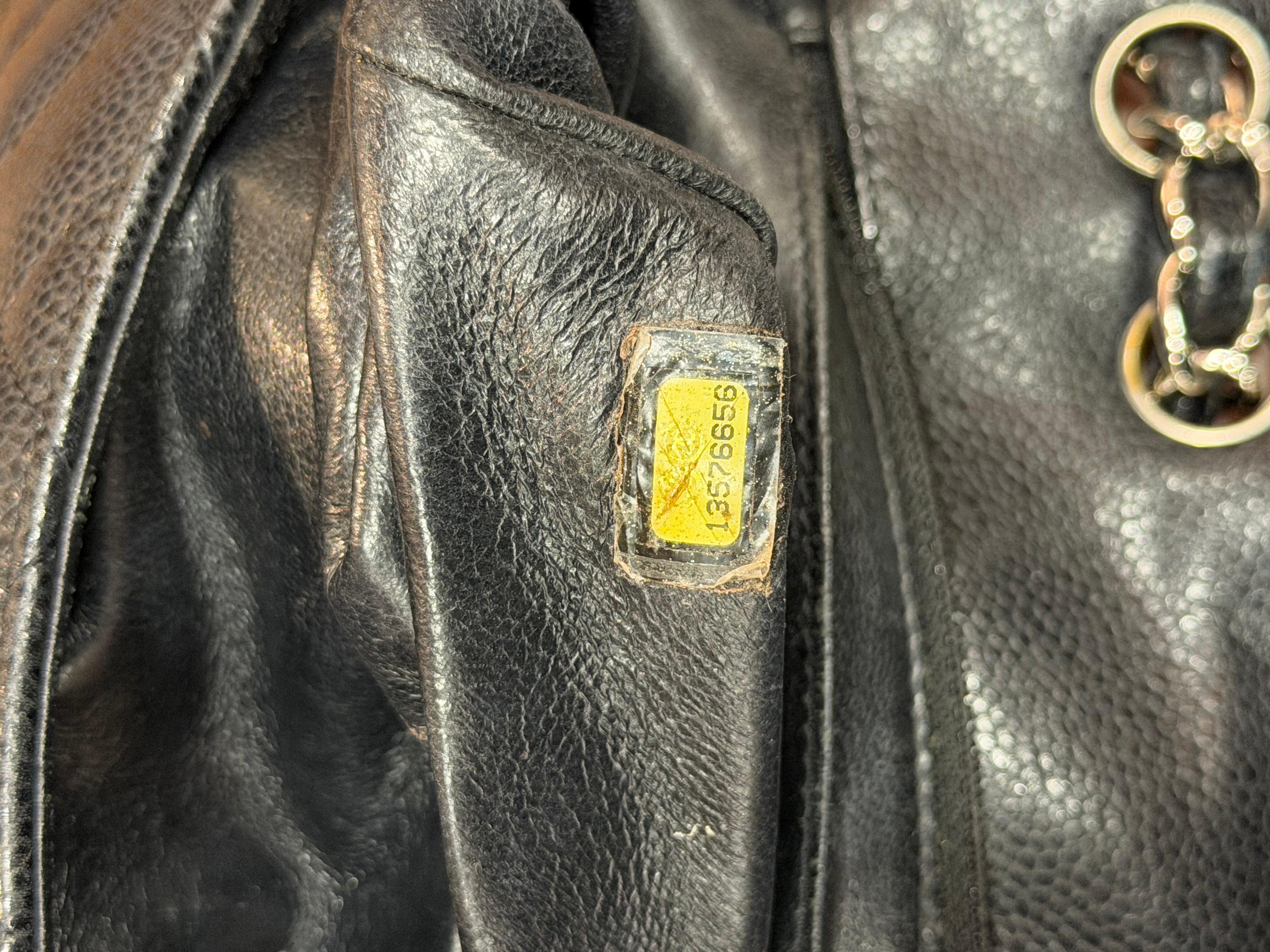 Chanel Quilted Caviar Front Pocket Shoulder Bag 2009/2010