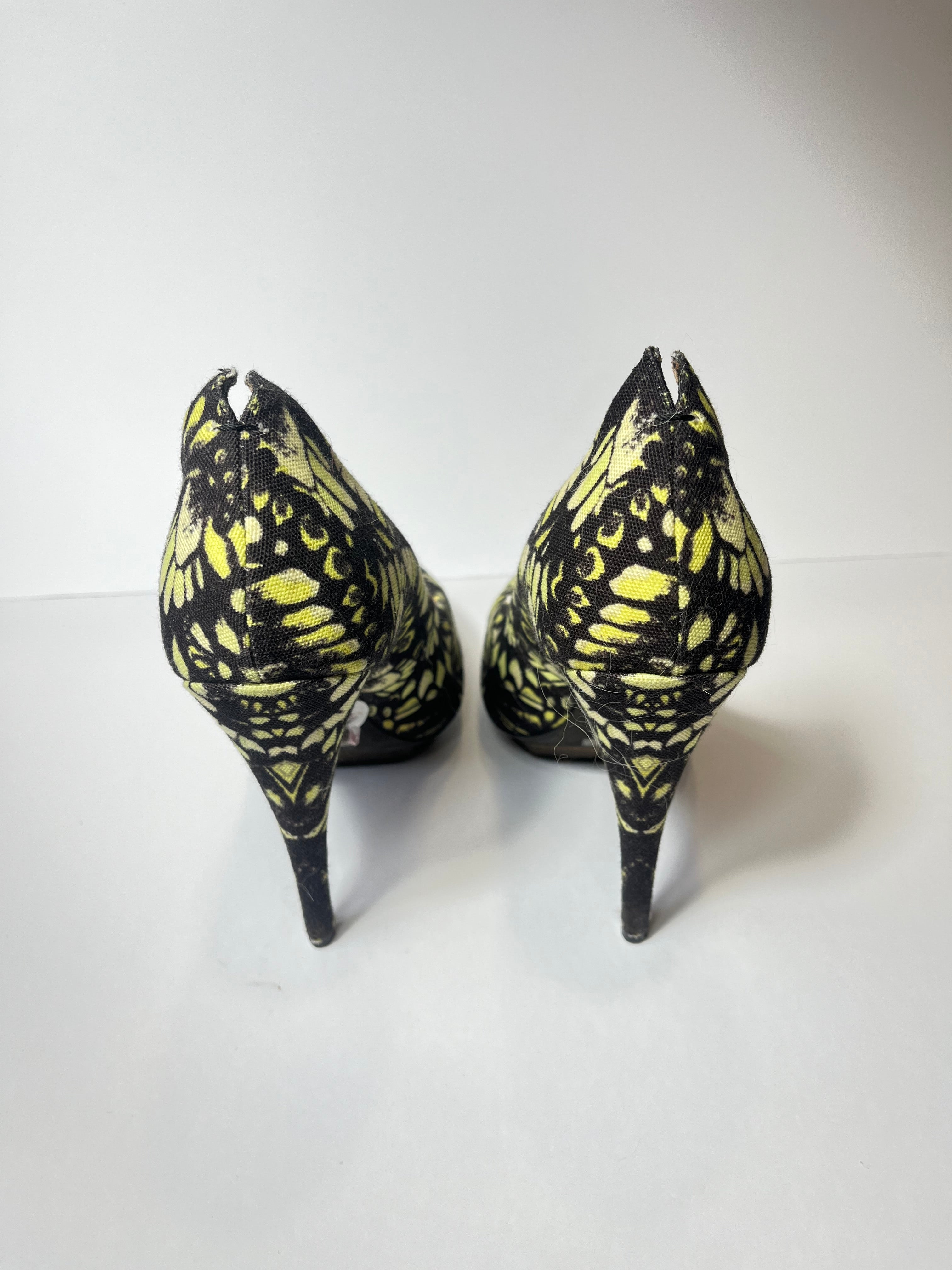 Alexander McQueen McQ Butterfly butterfly Neon Heels 41EU
