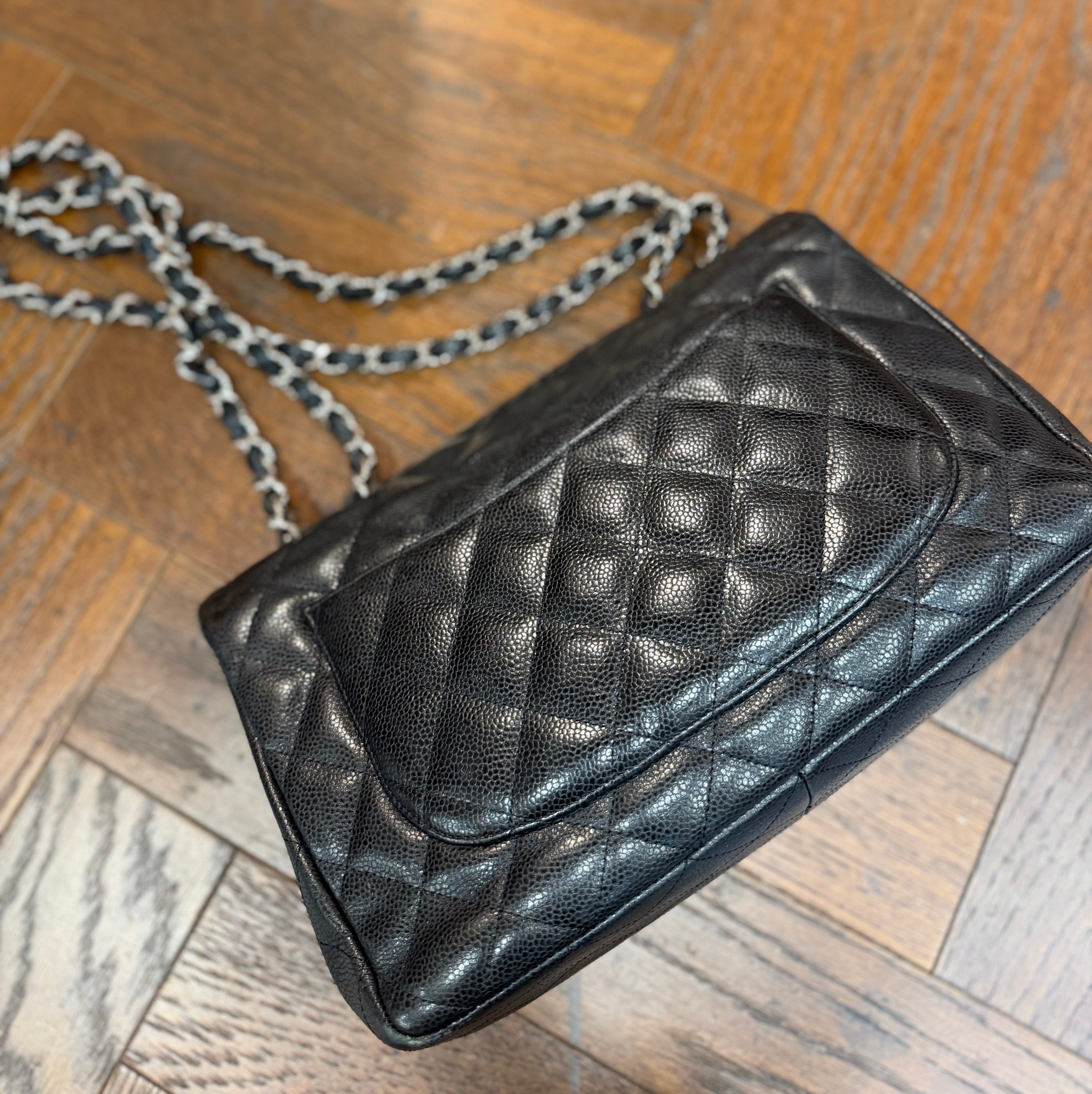 Chanel Quilted Caviar Front Pocket Shoulder Bag 2009/2010