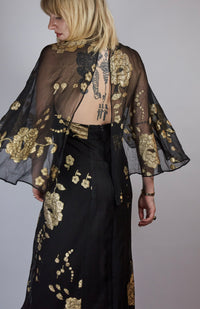 1970s Miss Dior Lame Dress