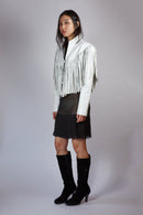 Vintage Leather Tassel Jacket