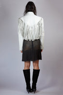 Vintage Leather Tassel Jacket