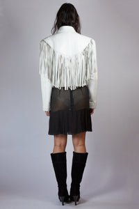 Vintage Leather Tassel Jacket