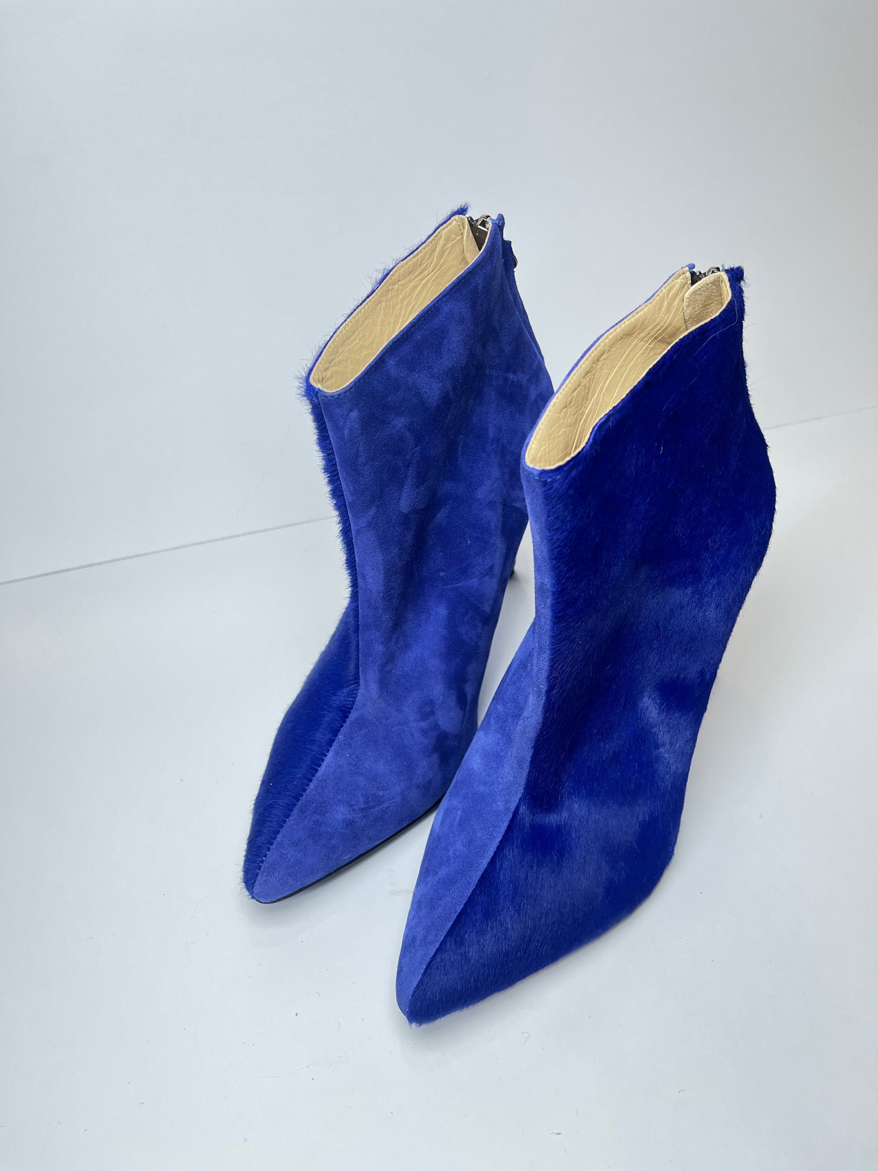 Rosamund Muir Paulina Suede & Pony Hair Booties 39EU