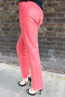 Just Cavalli Red Wet-Look Jeans
