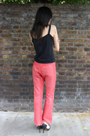 Just Cavalli Red Wet-Look Jeans