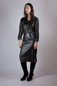 80s Leather Dress