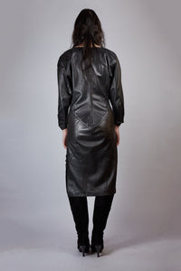 80s Leather Dress