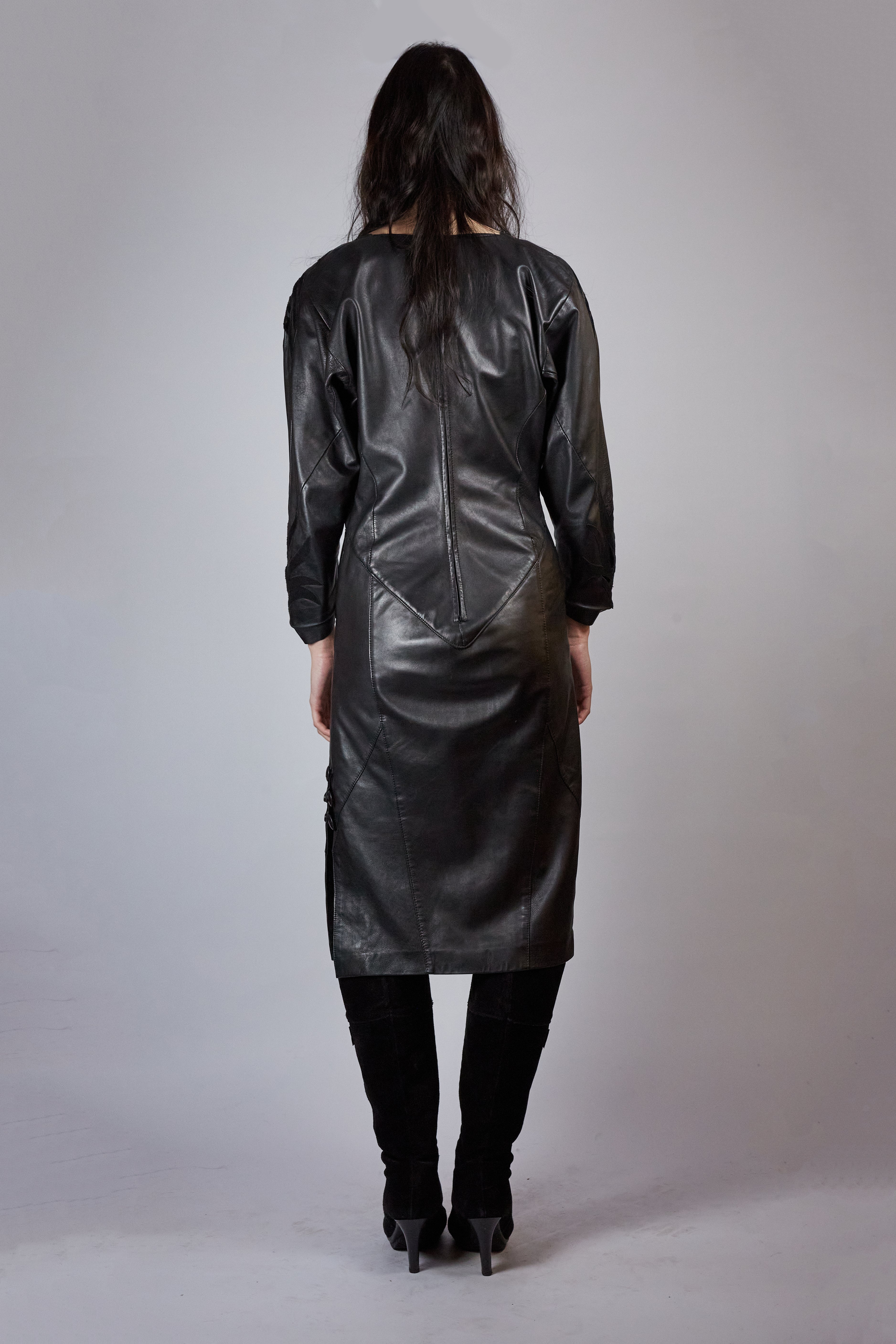 80s Leather Dress