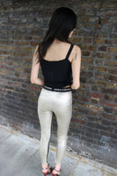 Paco Rabanne Gold Lurex Leggings