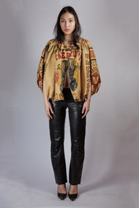 Moschino Couture! Hessian Cape