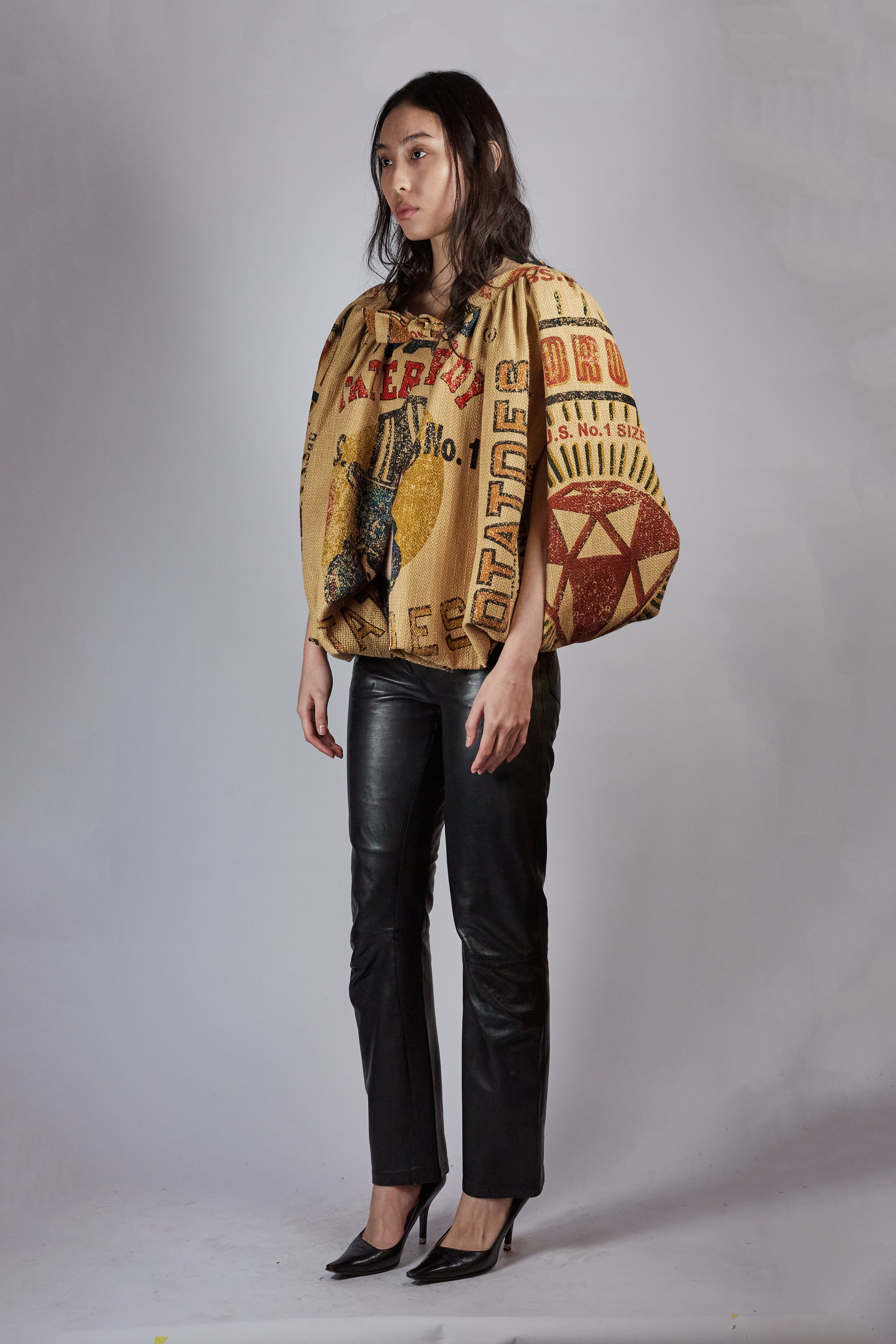 Moschino Couture! Hessian Cape