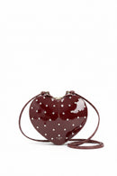 ALAÏA Le Cœur Crystal Embellished Patent Leather Bag