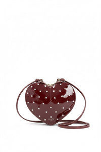 ALAÏA Le Cœur Crystal Embellished Patent Leather Bag