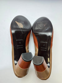 Hermès Daphne  Bicolour Leather Ankle Boots 40EU