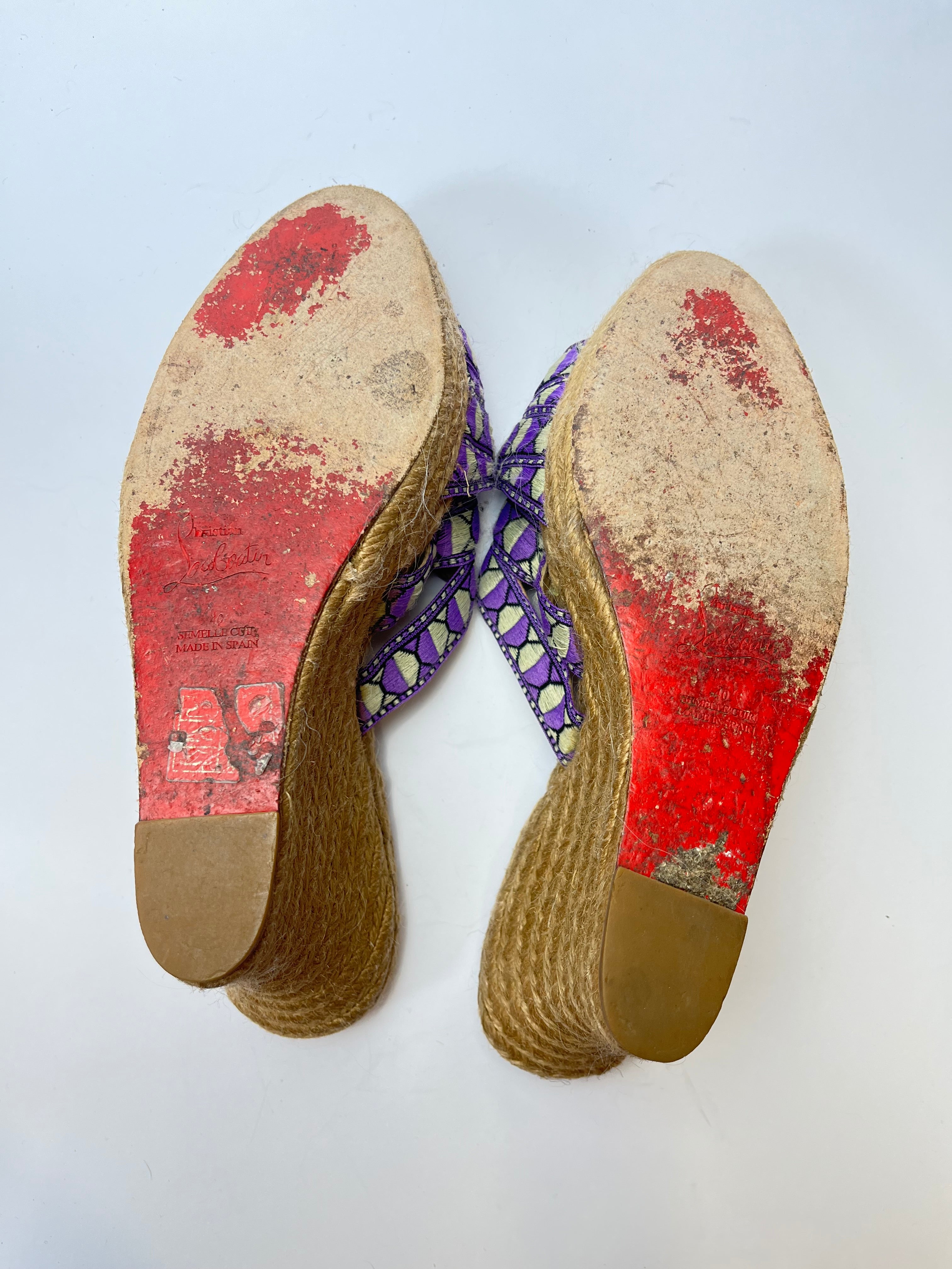 Christian Louboutin Cataribbon Espadrilles SS11 40EU