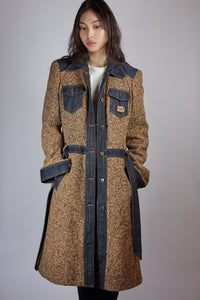 Y2K Dolce & Gabanna Tweed & Denim Coat