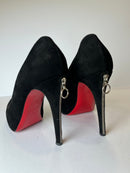 Christian Louboutin Roland Zip 120 Suede Zipper detail Louboutins 40EU