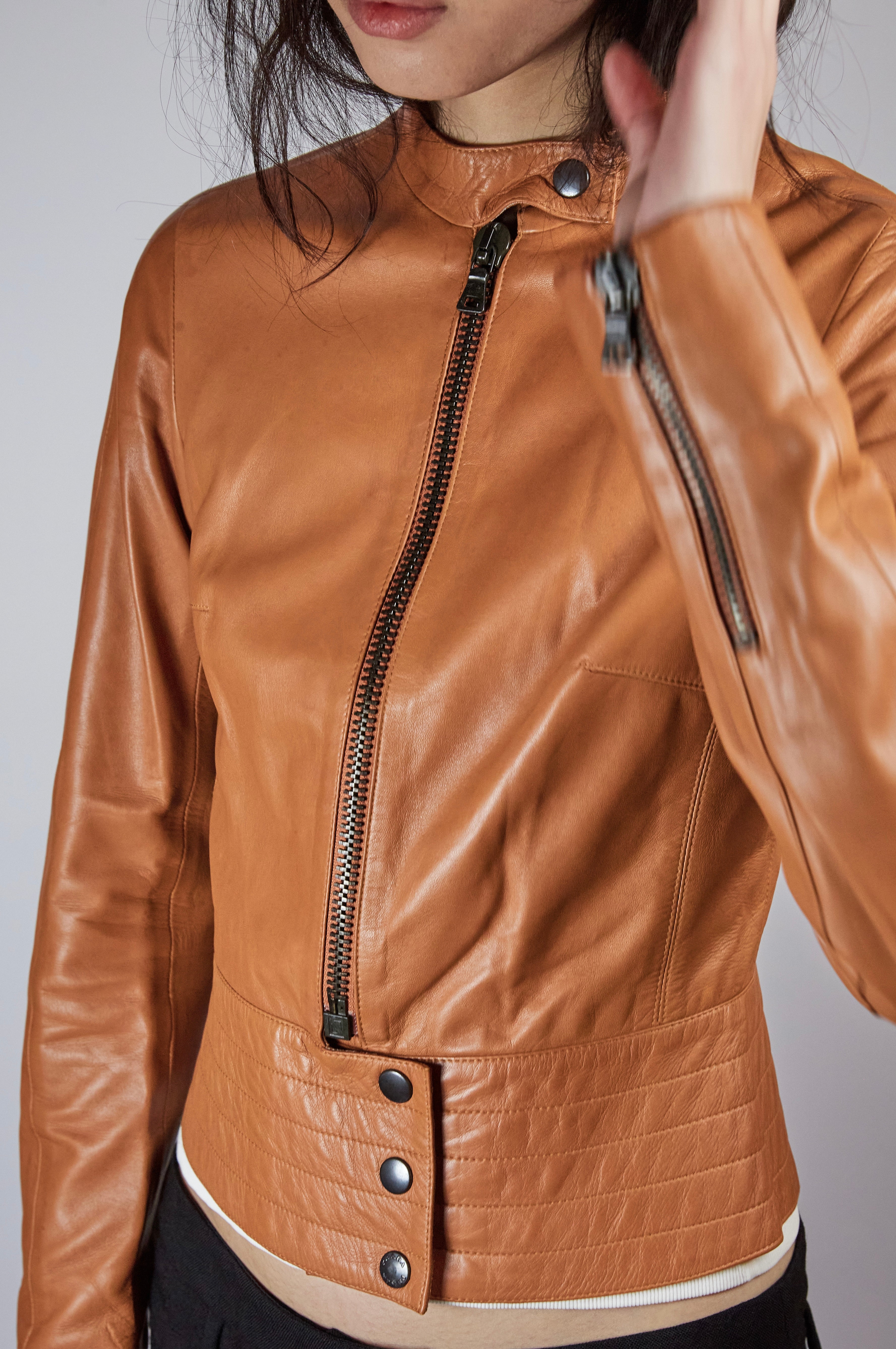 Prada 00’s Fitted Leather Jacket