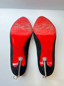 Christian Louboutin Roland Zip 120 Suede Zipper detail Louboutins 40EU