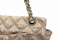 Chanel SS 2010 Rose Gold Satin Single Flap Bag