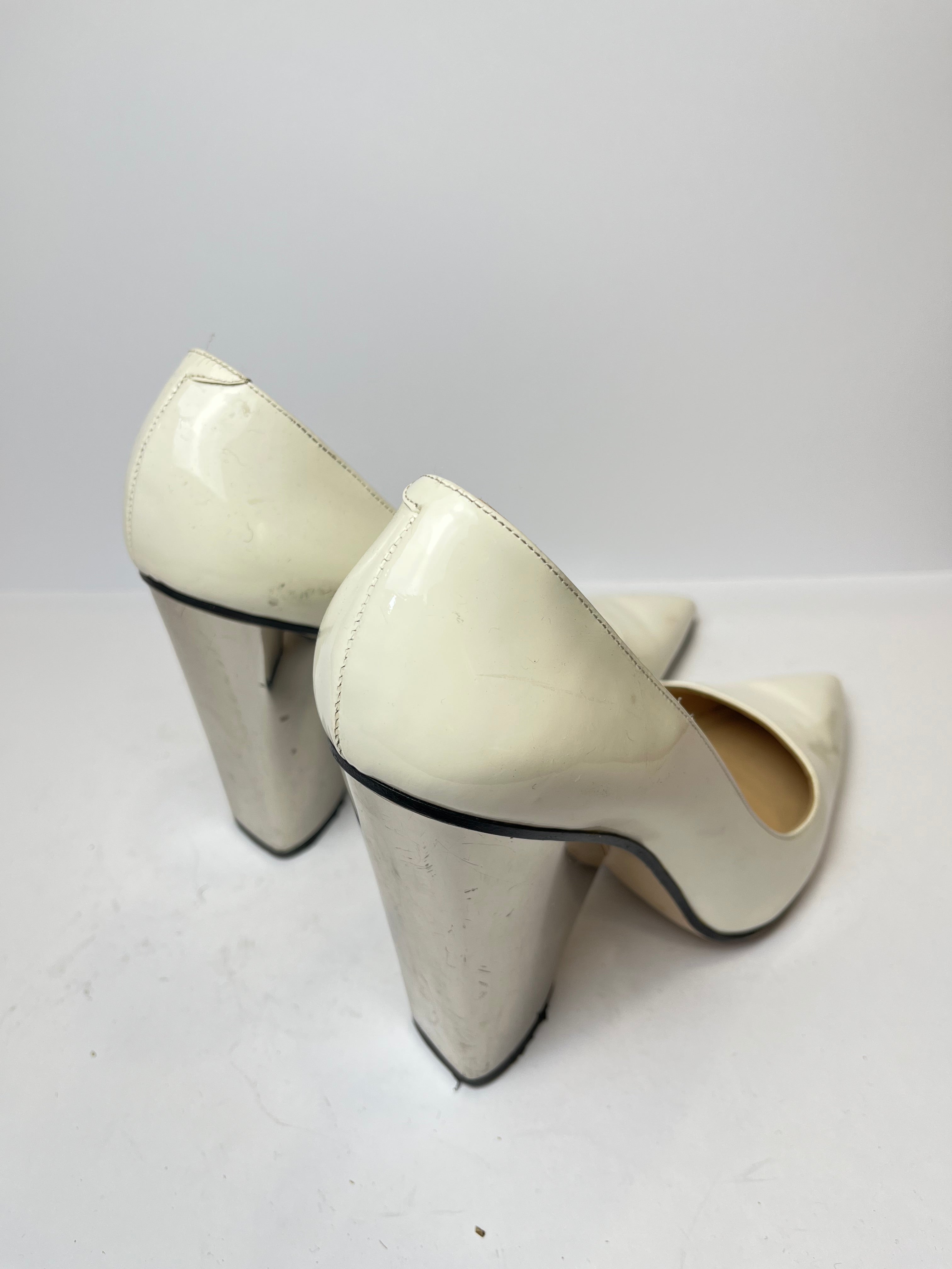 Paul Andrew Lotta Silver Pumps 41EU