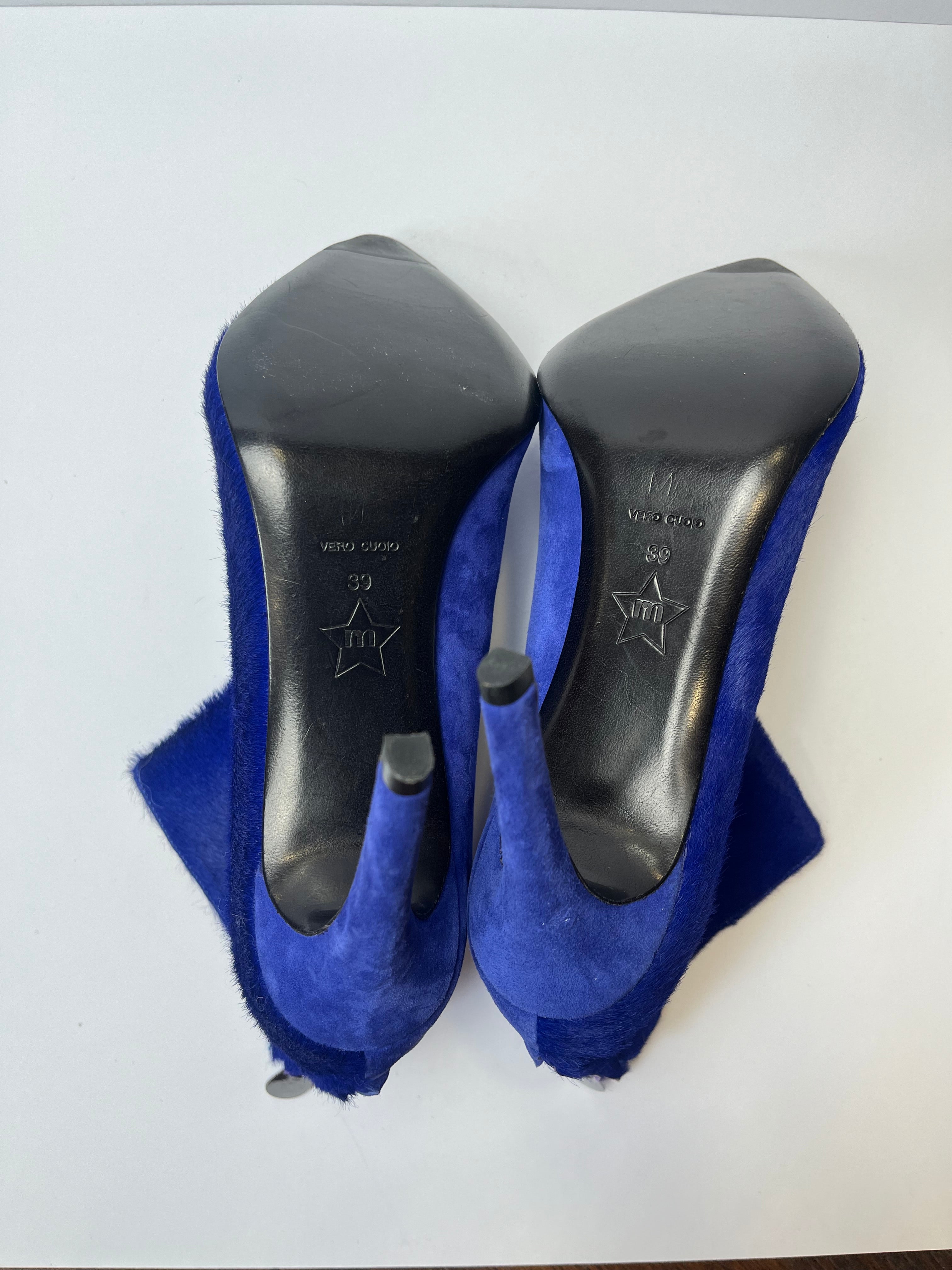 Rosamund Muir Paulina Suede & Pony Hair Booties 39EU