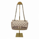 Chanel SS 2010 Rose Gold Satin Single Flap Bag