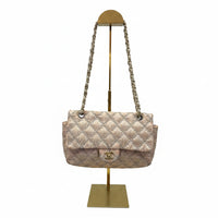Chanel SS 2010 Rose Gold Satin Single Flap Bag