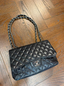 Chanel Quilted Caviar Front Pocket Shoulder Bag 2009/2010
