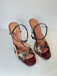 Miu Miu FW04 Python Snakeskin Sandals Catwalk Piece 39EU