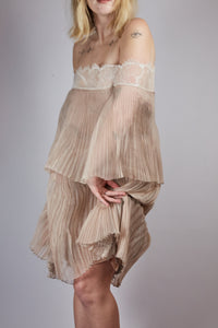 Valentino Silk Pleated Dress