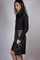 Versace Leather Skirt