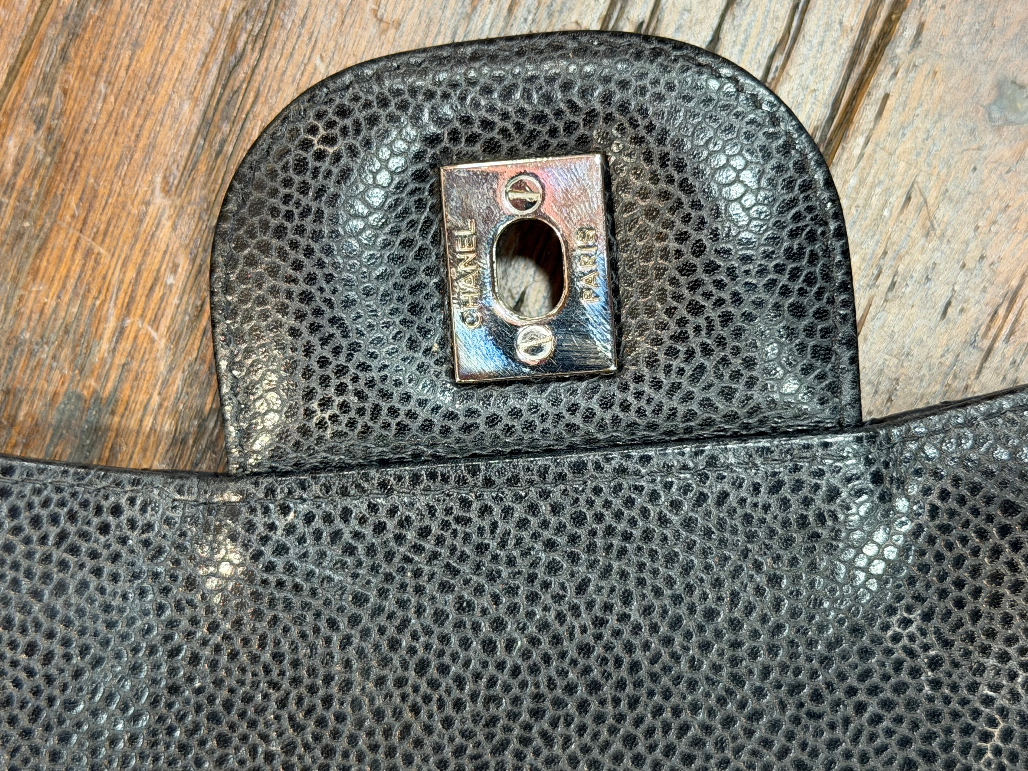 Chanel Quilted Caviar Front Pocket Shoulder Bag 2009/2010