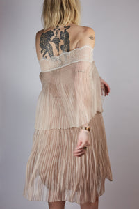 Valentino Silk Pleated Dress