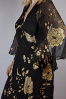 1970s Miss Dior Lame Dress