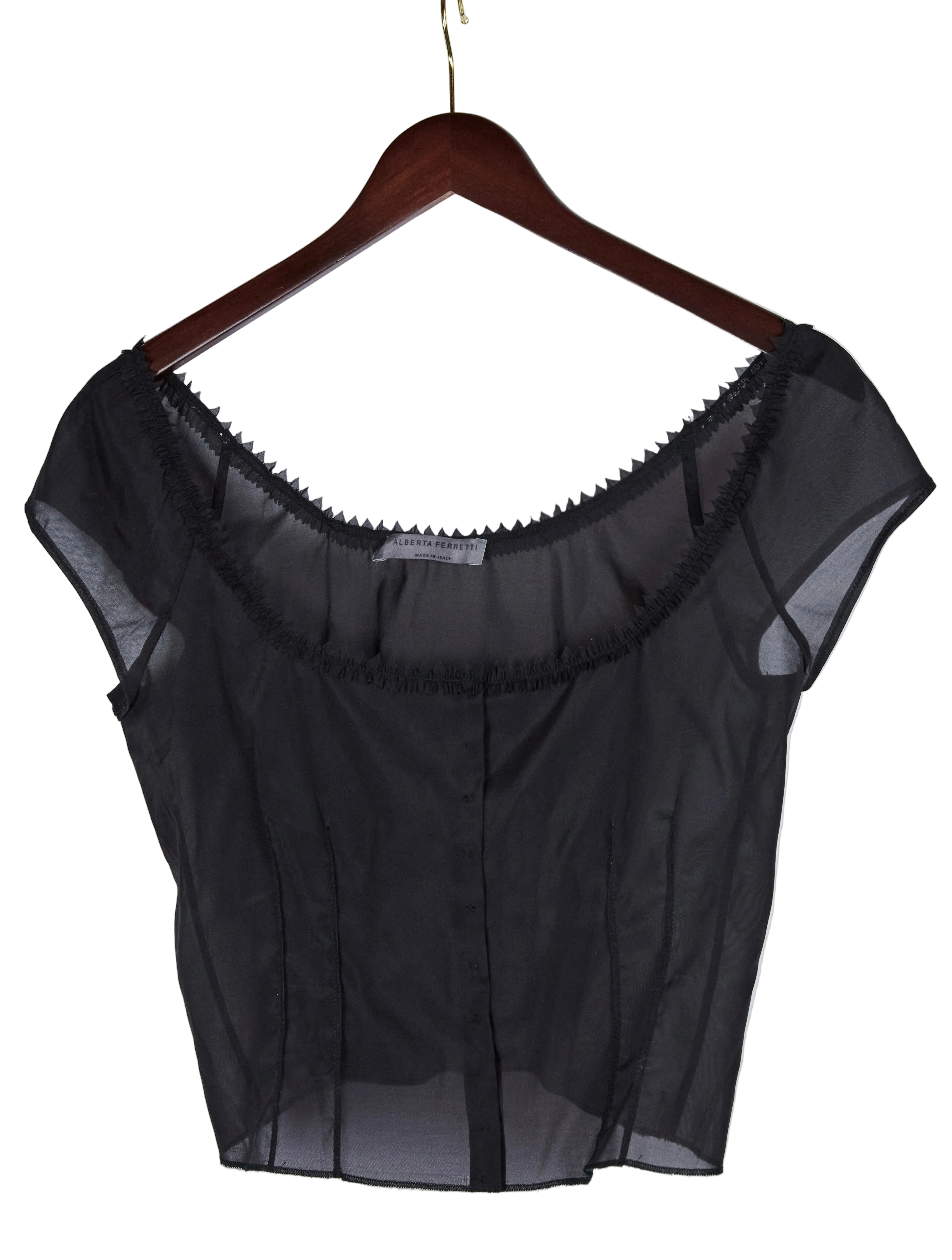 Alberta Ferretti Sheer Top