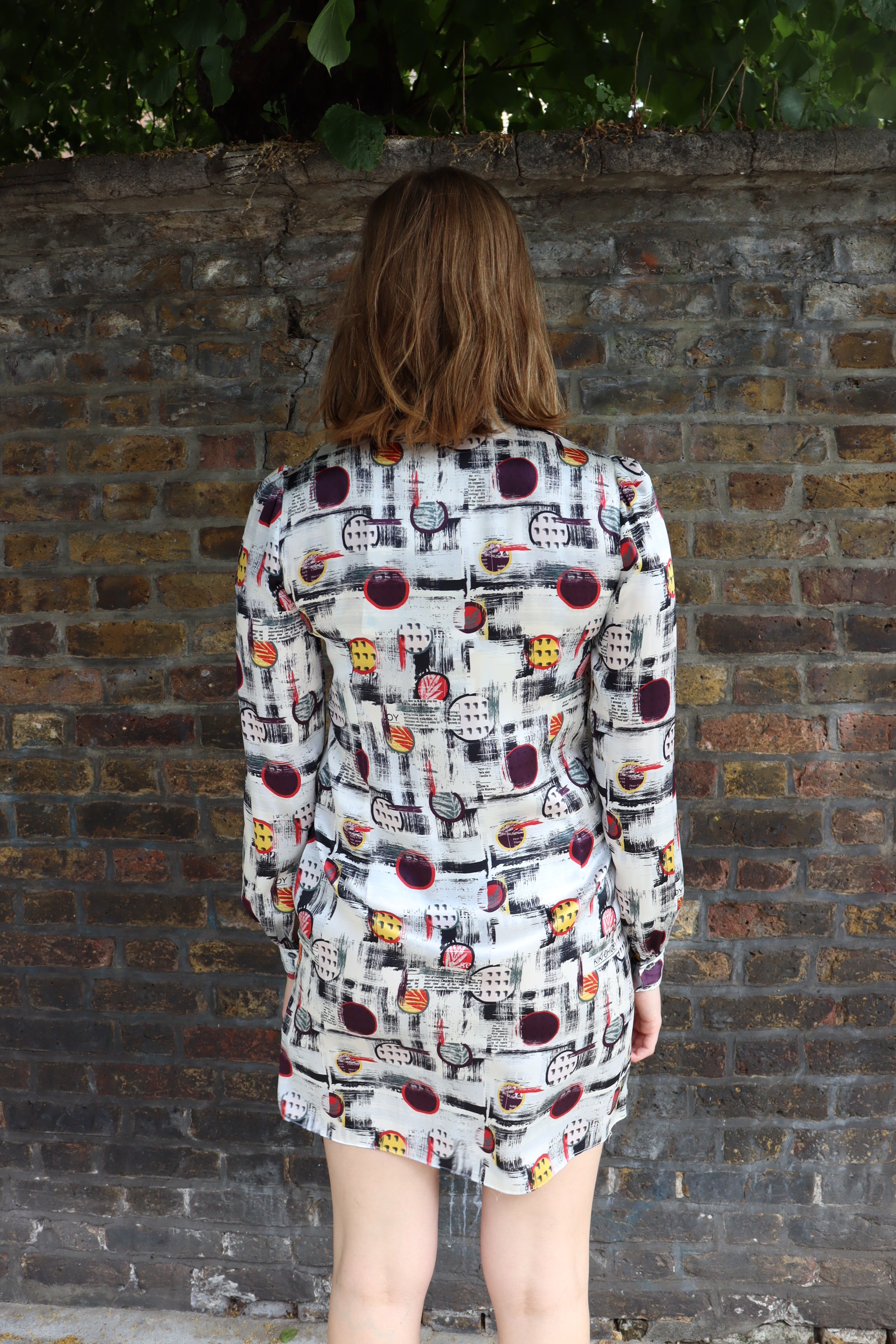 Galliano Silk Printed Dress