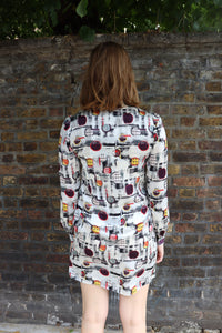 Galliano Silk Printed Dress