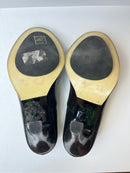 Rochas Shiny leather platform heels 39EU