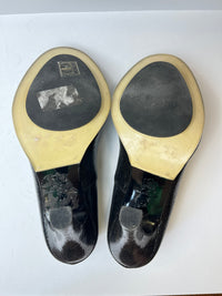 Rochas Shiny leather platform heels 39EU