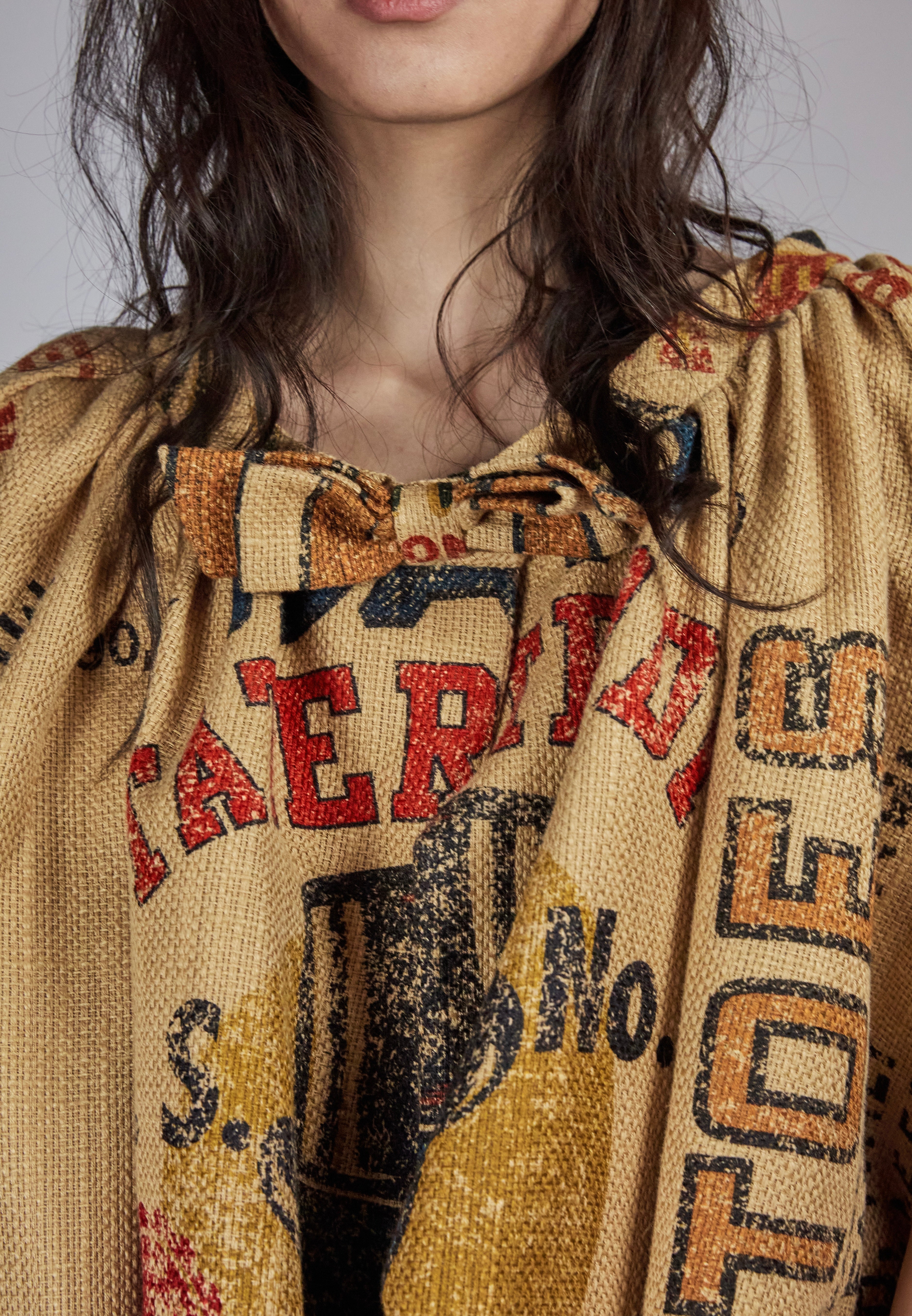 Moschino Couture! Hessian Cape