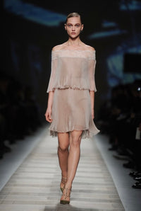 Valentino FW10 CATWALK Silk Pleated Dress