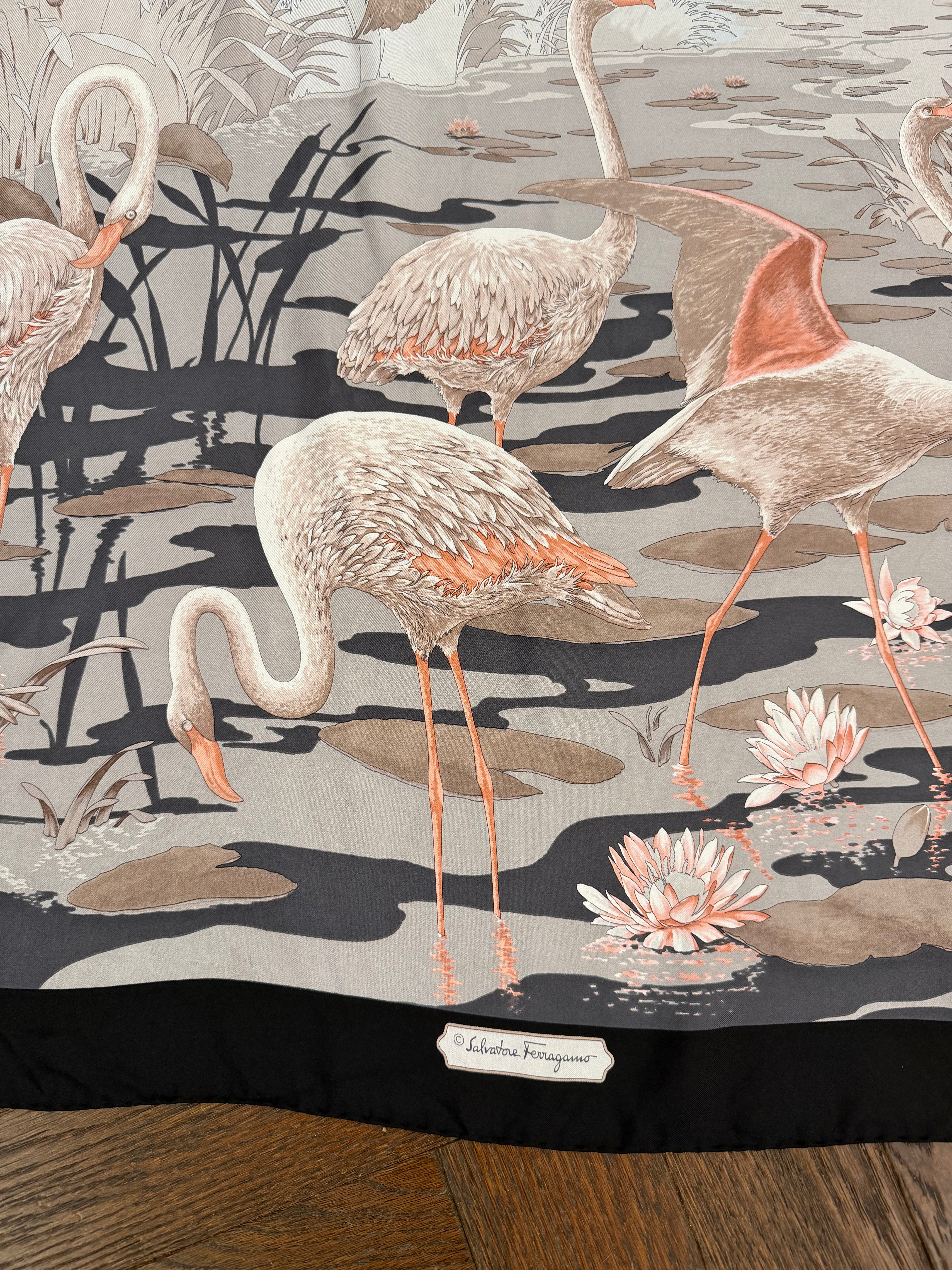 1980s Salvatore Ferragamo Silk Scarf