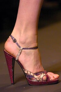 Miu Miu FW04 Python Snakeskin Sandals Catwalk Piece 39EU