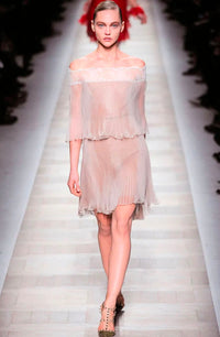 Valentino FW10 CATWALK Silk Pleated Dress