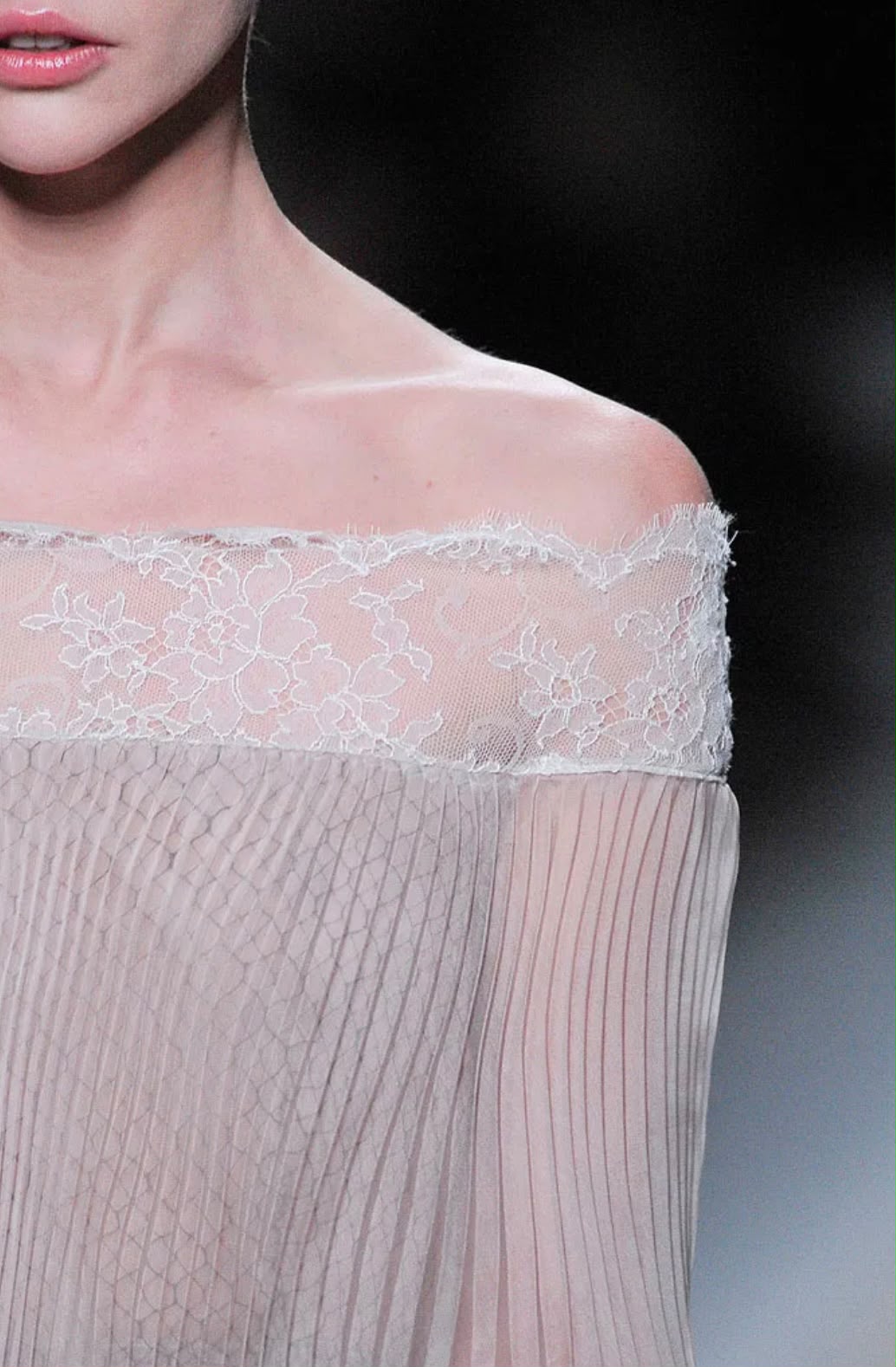 Valentino FW10 CATWALK Silk Pleated Dress