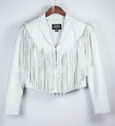 Vintage Leather Tassel Jacket