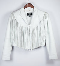 Vintage Leather Tassel Jacket